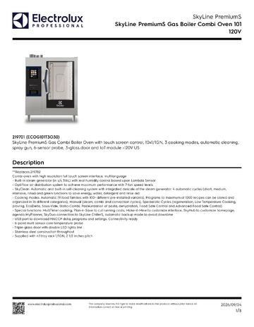Spec Sheet