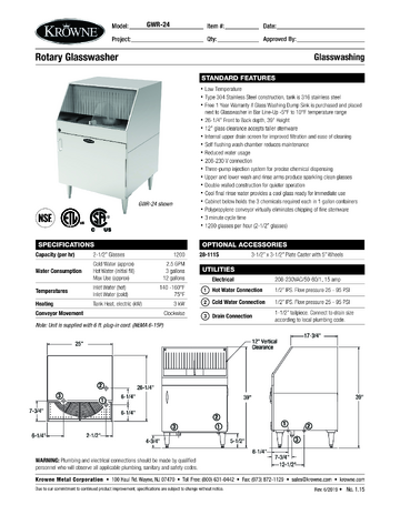 Spec Sheet