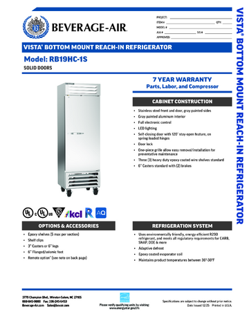 Spec Sheet