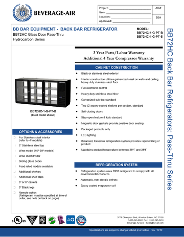 Spec Sheet