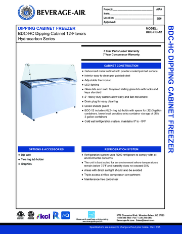 Spec Sheet