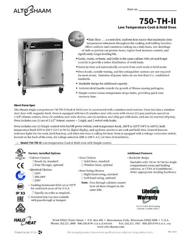 Spec Sheet