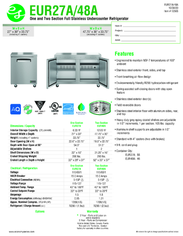 Spec Sheet