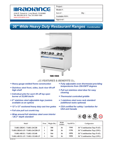 Spec Sheet