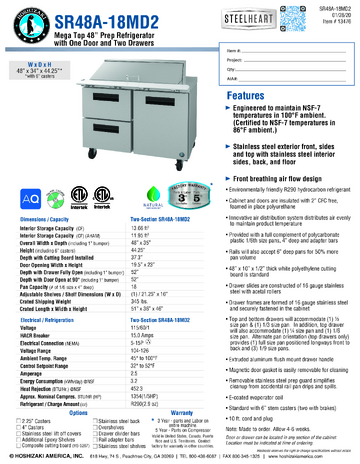 Spec Sheet