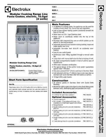 Spec Sheet