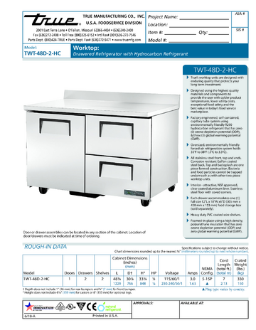 Spec Sheet