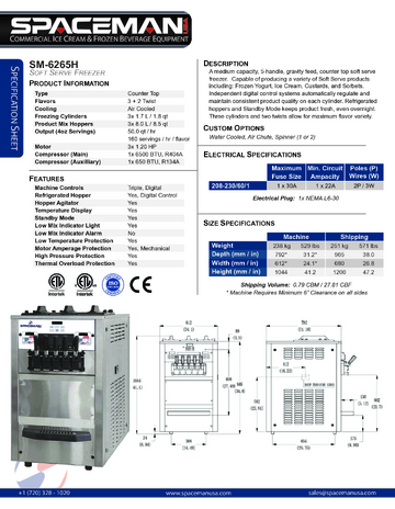 Spec Sheet