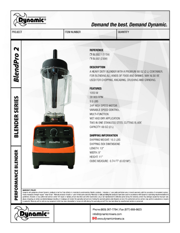 Spec Sheet