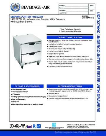 Spec Sheet