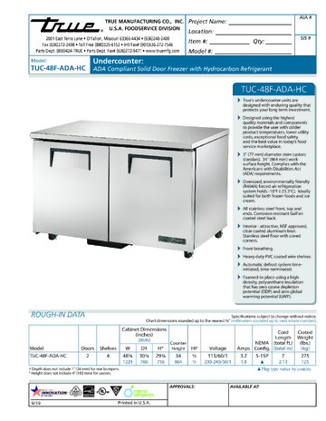 Spec Sheet