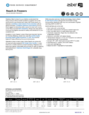 Spec Sheet