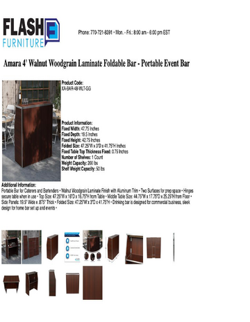 Spec Sheet