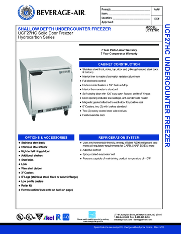 Spec Sheet
