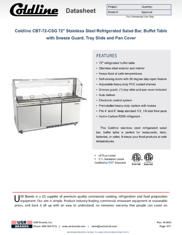 Spec Sheet