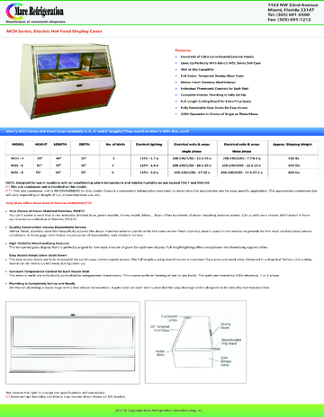 Spec Sheet
