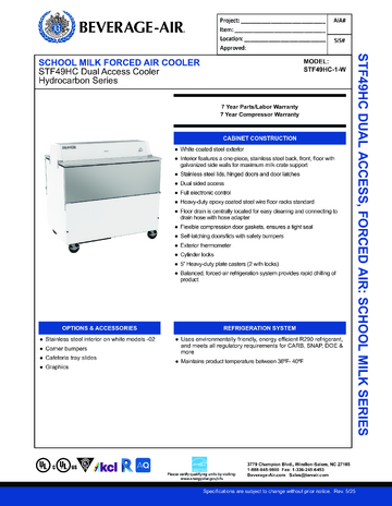 Spec Sheet