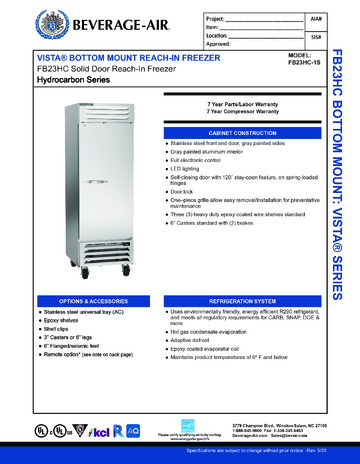 Spec Sheet