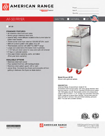Spec Sheet