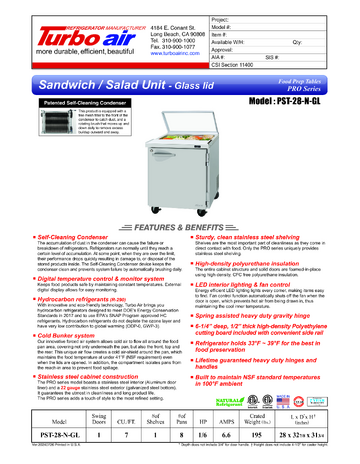 Spec Sheet
