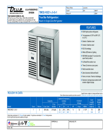 Spec Sheet
