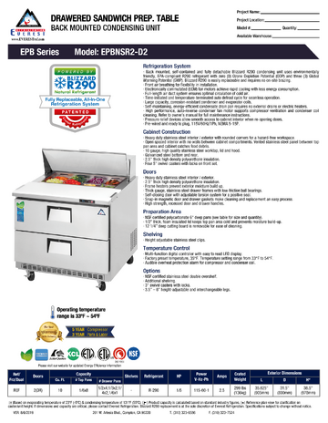 Spec Sheet