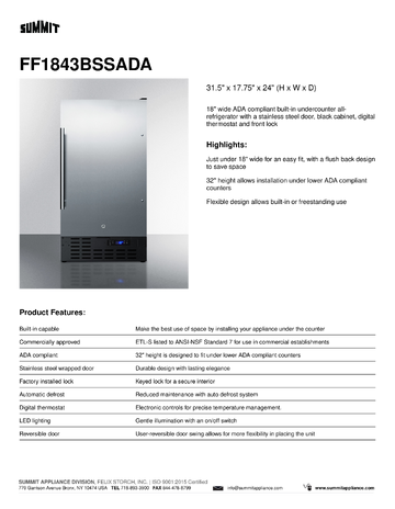 Spec Sheet