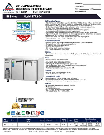 Spec Sheet