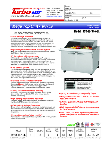 Spec Sheet