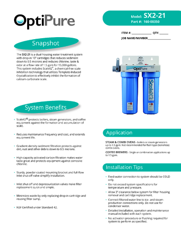 Spec Sheet