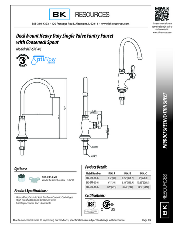 Spec Sheet