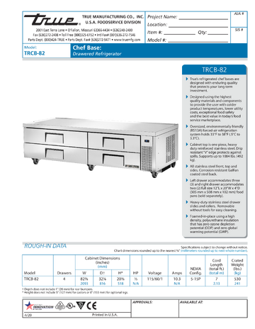 Spec Sheet