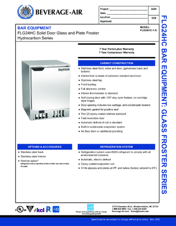 Spec Sheet