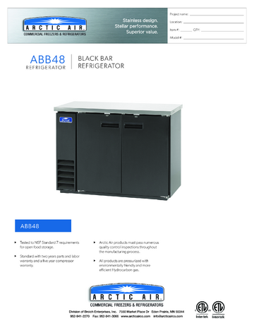 Spec Sheet