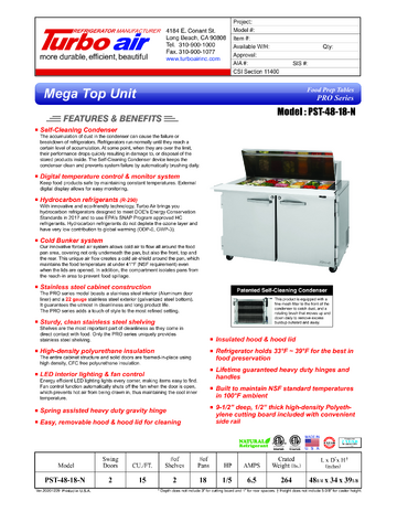 Spec Sheet