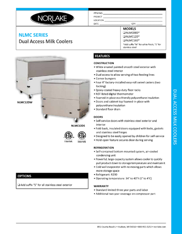 Spec Sheet