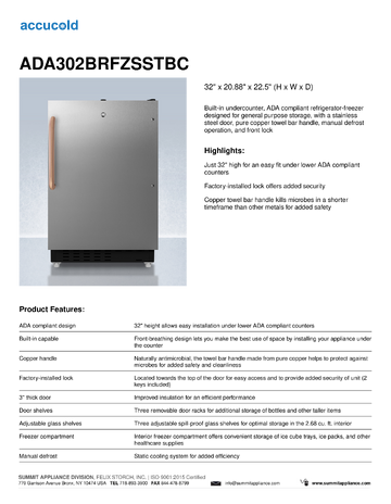 Spec Sheet