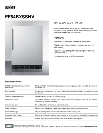 Spec Sheet