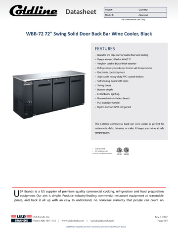 Spec Sheet