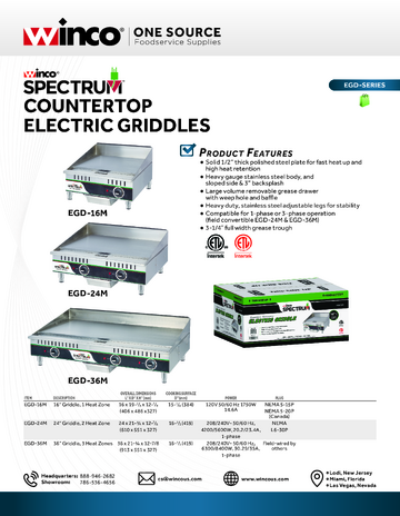 Spec Sheet