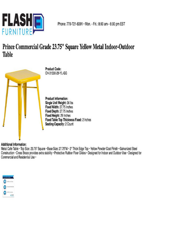 Spec Sheet