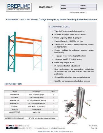 Spec Sheet