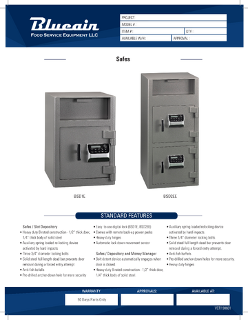 Spec Sheet