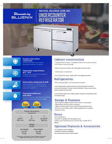 Spec Sheet
