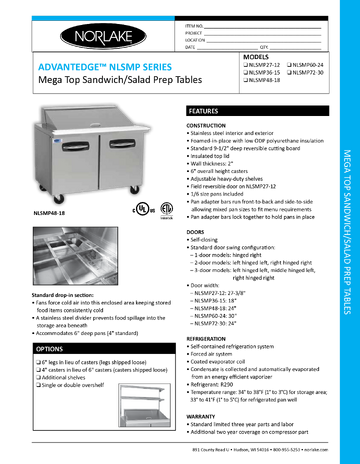 Spec Sheet