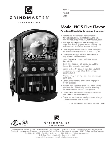 Spec Sheet