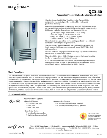 Spec Sheet