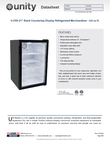 Spec Sheet