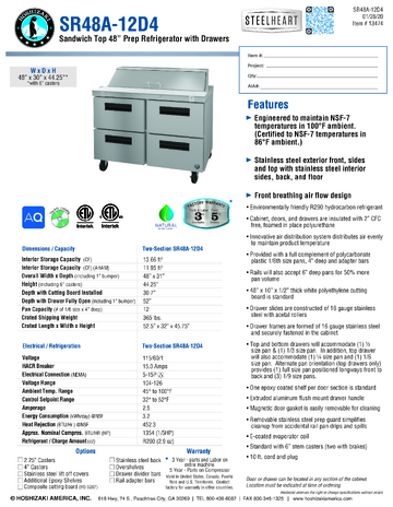 Spec Sheet