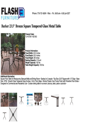 Spec Sheet